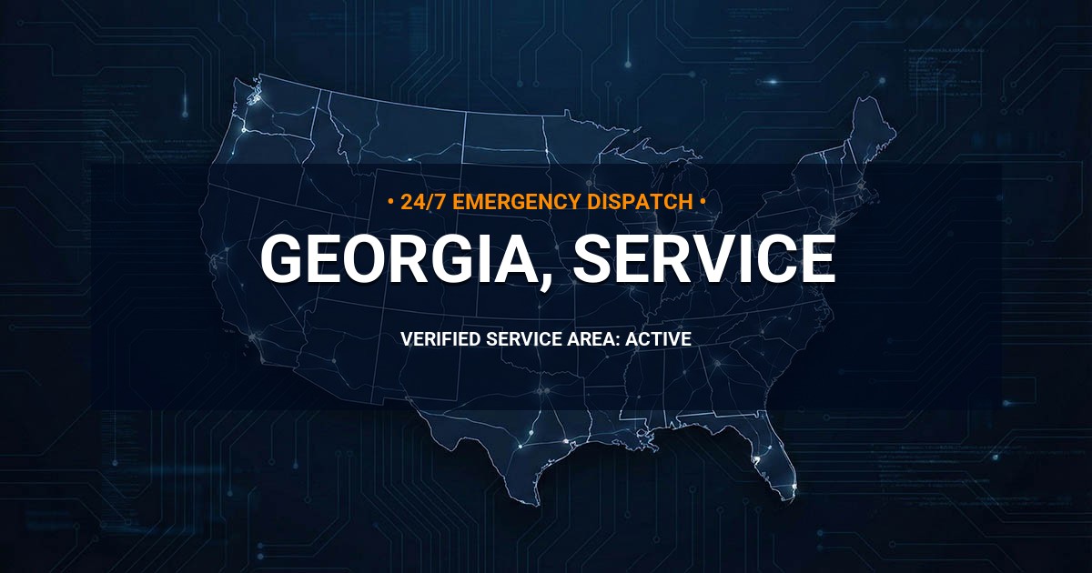 Emergency Plumbing Dispatch Map for Georgia Plumbing Administration