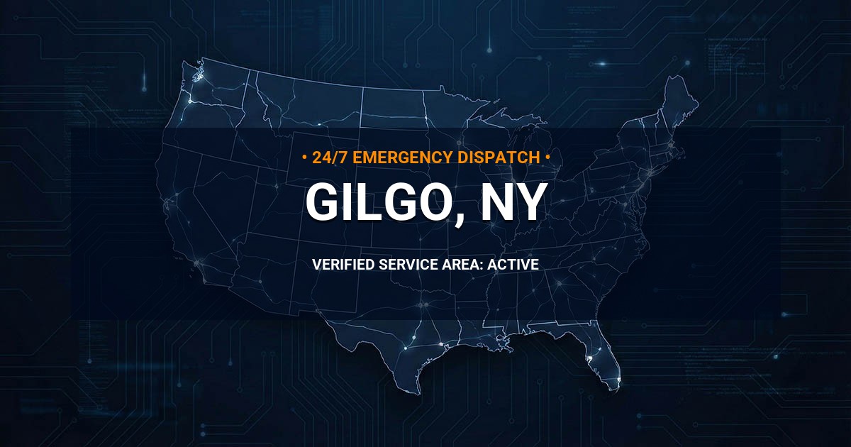 Emergency Plumbing Dispatch Map for Plumbing Services: Gilgo, NY