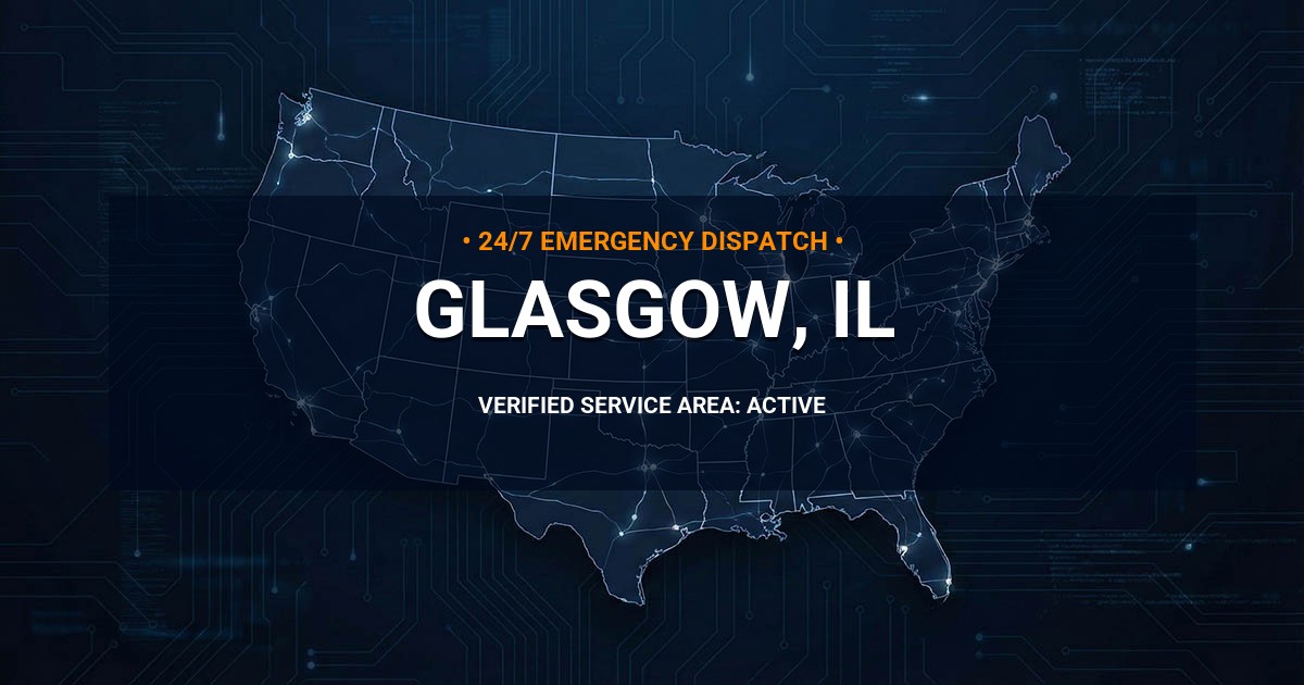 Emergency Plumbing Dispatch Map for Plumbing Services: Glasgow, IL