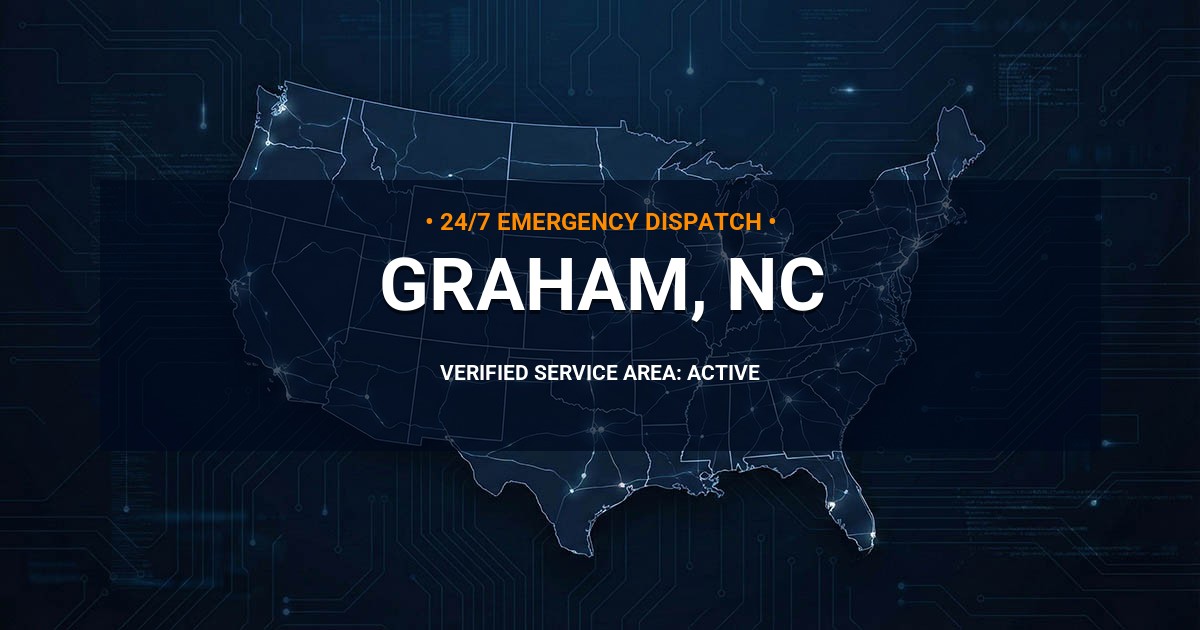 Emergency Plumbing Dispatch Map for Plumbing Services: Graham, NC