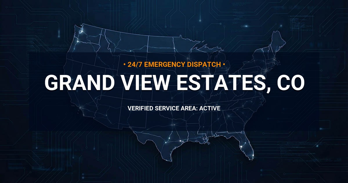 Emergency Plumbing Dispatch Map for Plumbing Services: Grand View Estates, CO