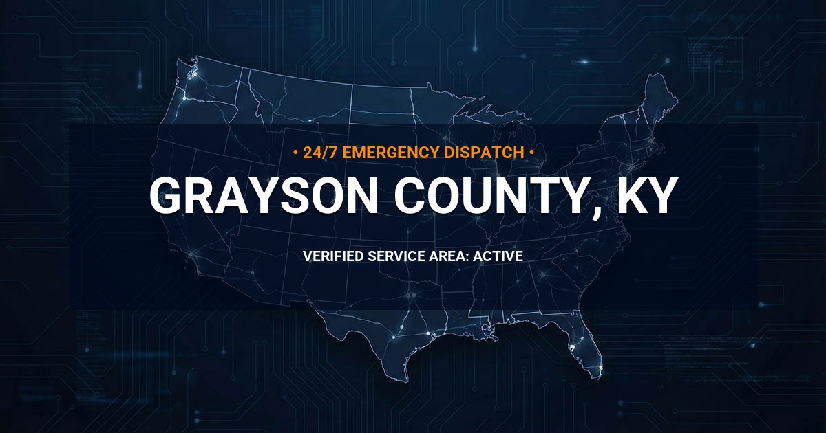 Emergency Plumbing Dispatch Map for Grayson County Plumbing Logistics