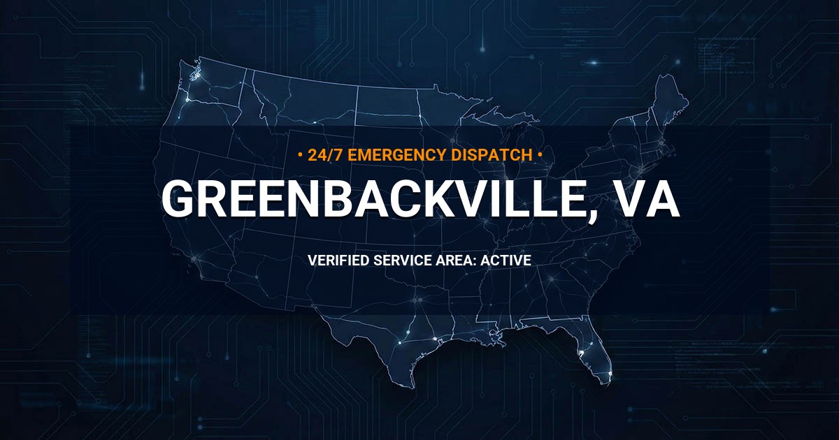 Emergency Plumbing Dispatch Map for Plumbing Services: Greenbackville, VA