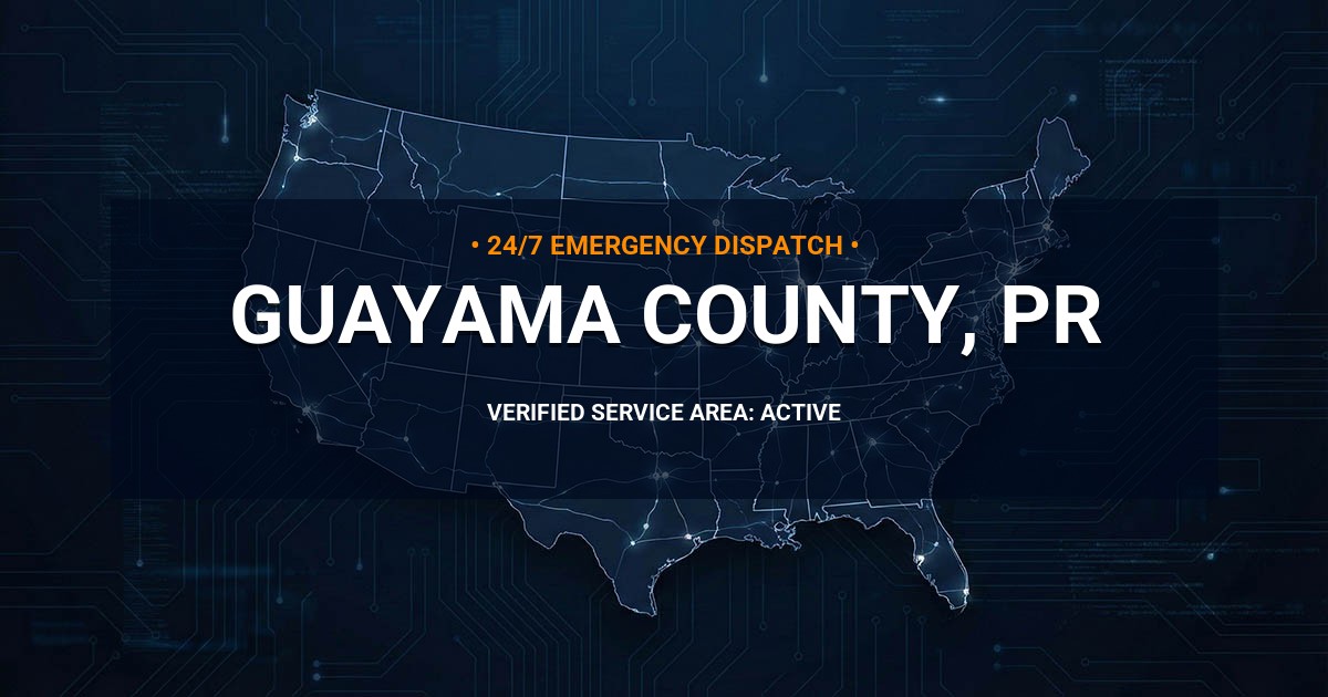 Emergency Plumbing Dispatch Map for Guayama County Plumbing Logistics