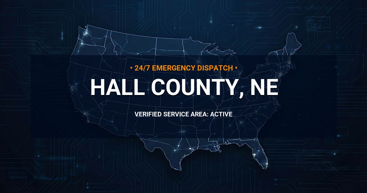 Emergency Plumbing Dispatch Map for Hall County Plumbing Logistics