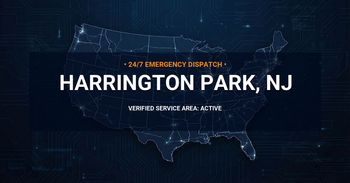 Emergency Plumbing Dispatch Map for Plumbing Services: Harrington Park, NJ