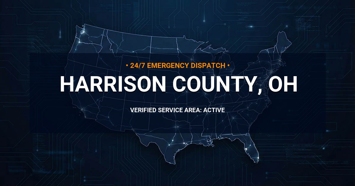 Emergency Plumbing Dispatch Map for Harrison County Plumbing Logistics