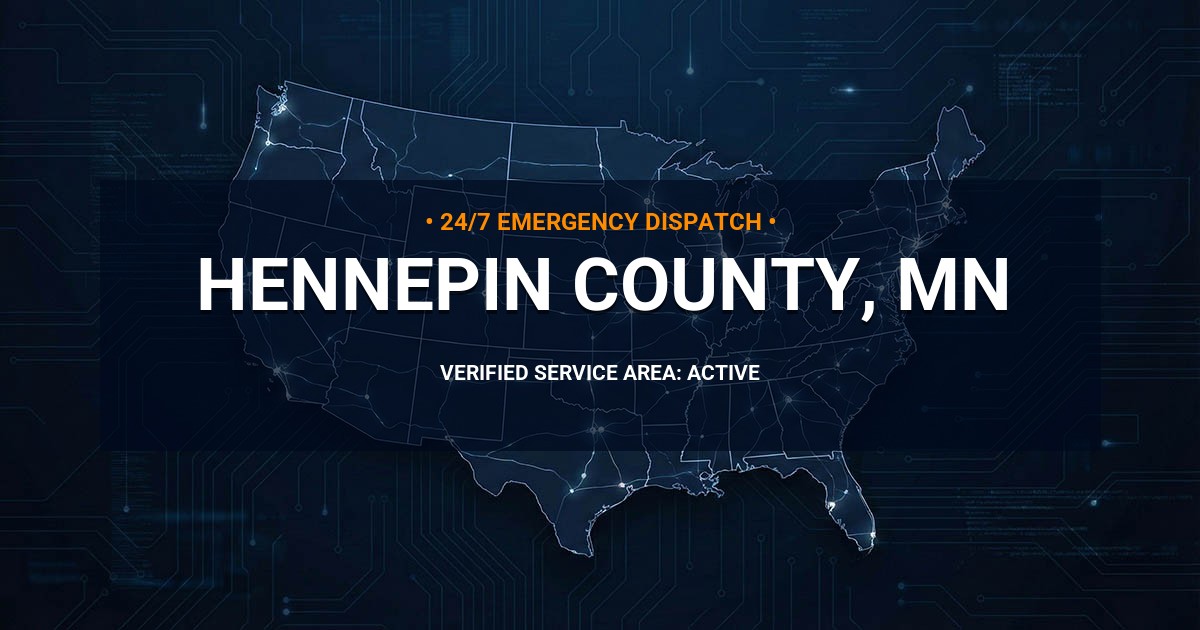 Emergency Plumbing Dispatch Map for Hennepin County Plumbing Logistics