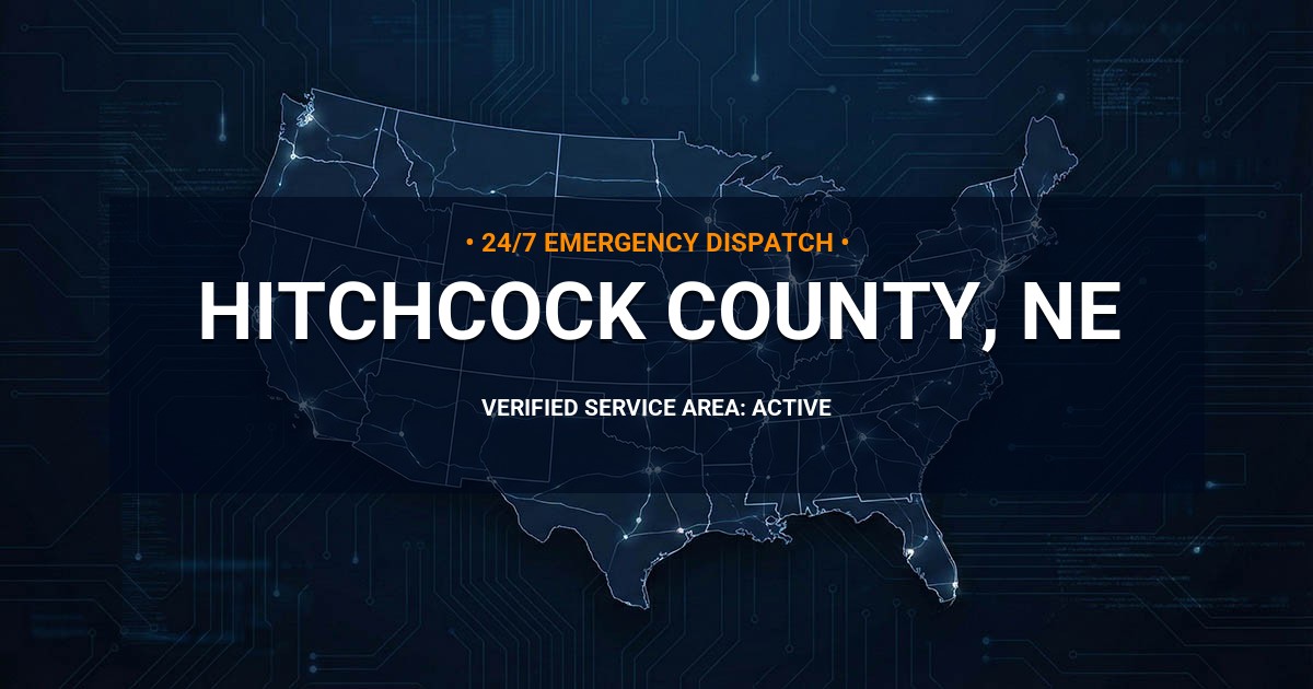 Emergency Plumbing Dispatch Map for Hitchcock County Plumbing Logistics