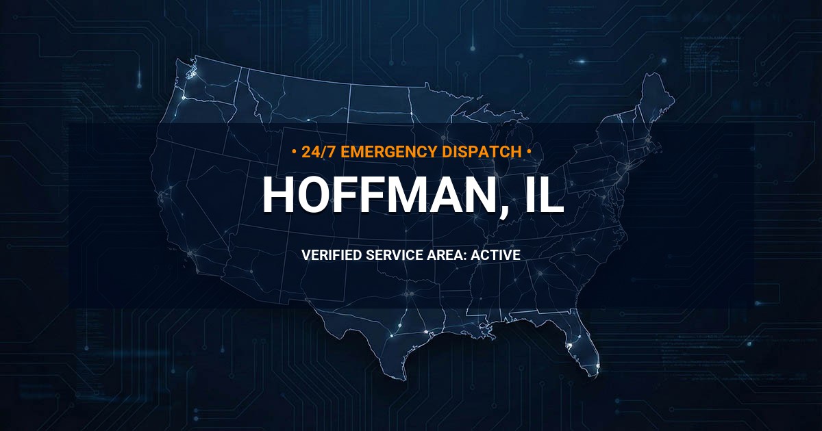 Emergency Plumbing Dispatch Map for Plumbing Services: Hoffman, IL