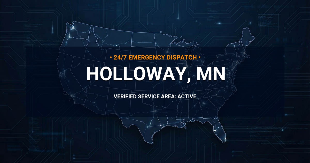 Emergency Plumbing Dispatch Map for Plumbing Services: Holloway, MN