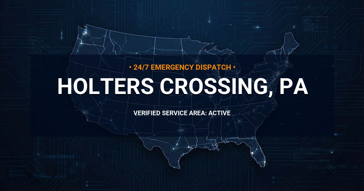 Emergency Plumbing Dispatch Map for Plumbing Services: Holters Crossing, PA