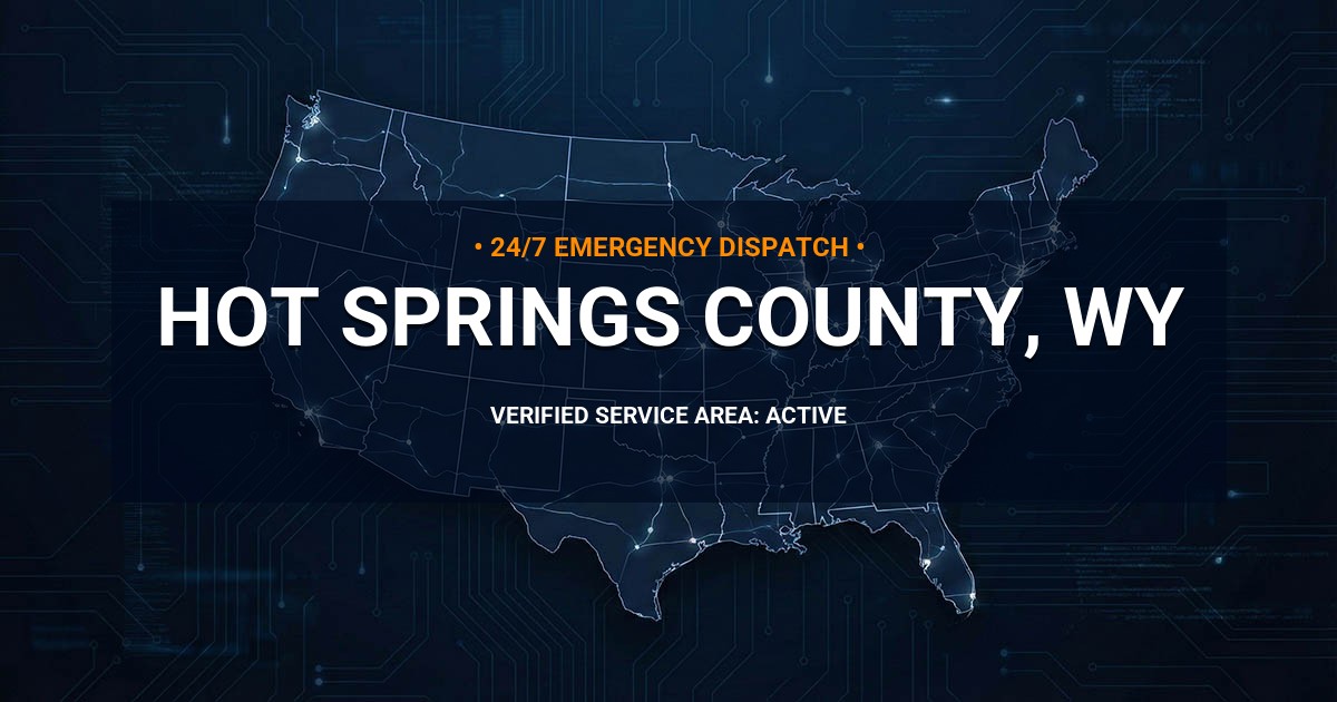 Emergency Plumbing Dispatch Map for Hot Springs County Plumbing Logistics