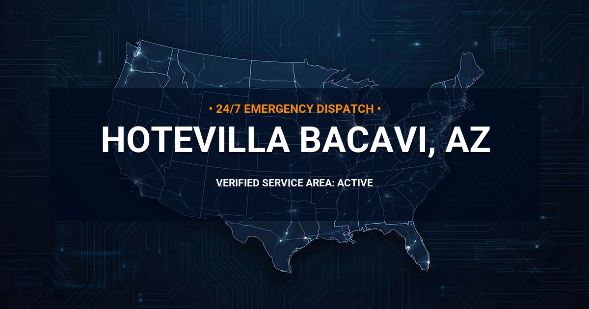Emergency Plumbing Dispatch Map for Plumbing Services: Hotevilla-Bacavi, AZ