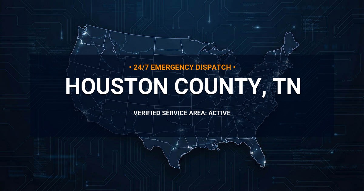 Emergency Plumbing Dispatch Map for Houston County Plumbing Logistics