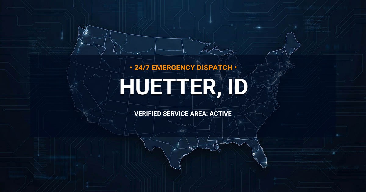 Emergency Plumbing Dispatch Map for Plumbing Services: Huetter, ID