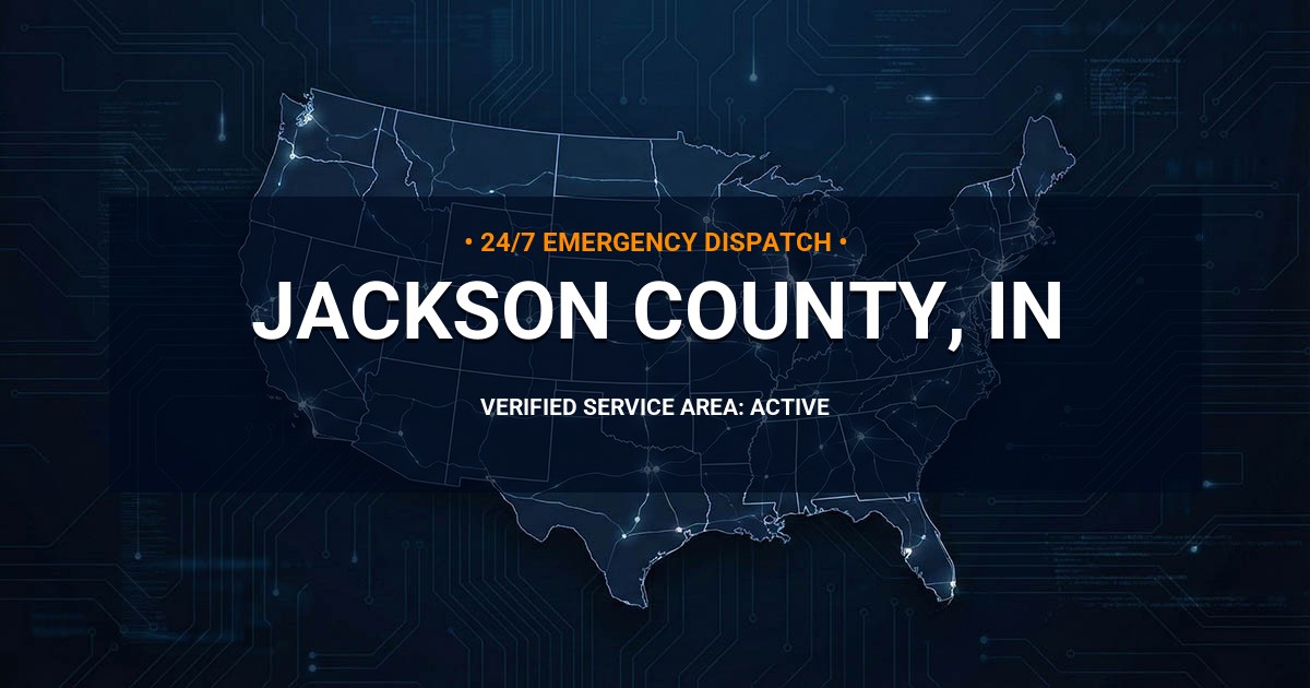 Emergency Plumbing Dispatch Map for Jackson County Plumbing Logistics