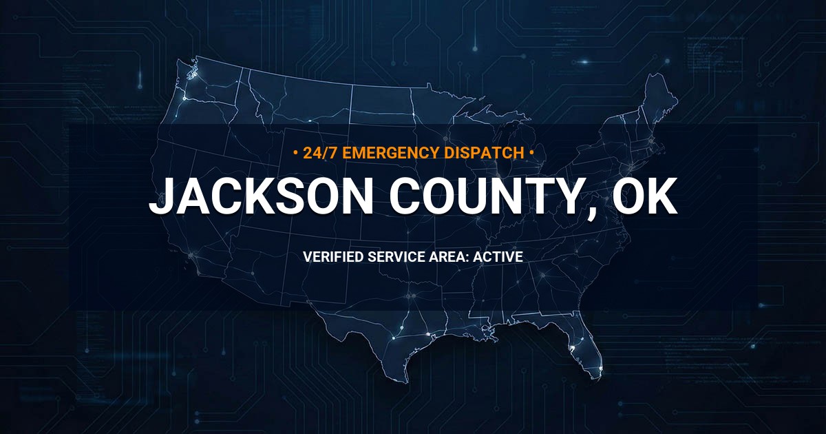 Emergency Plumbing Dispatch Map for Jackson County Plumbing Logistics