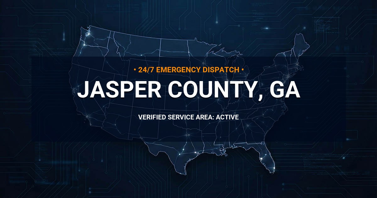 Emergency Plumbing Dispatch Map for Jasper County Plumbing Logistics