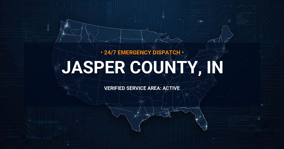 Emergency Plumbing Dispatch Map for Jasper County Plumbing Logistics