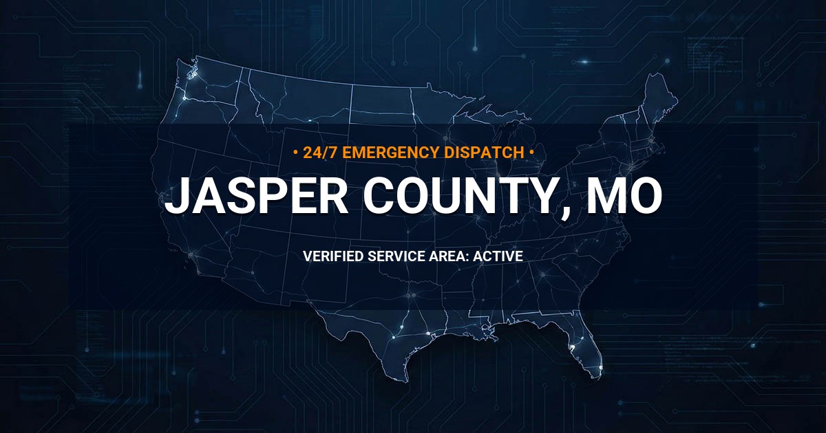 Emergency Plumbing Dispatch Map for Jasper County Plumbing Logistics