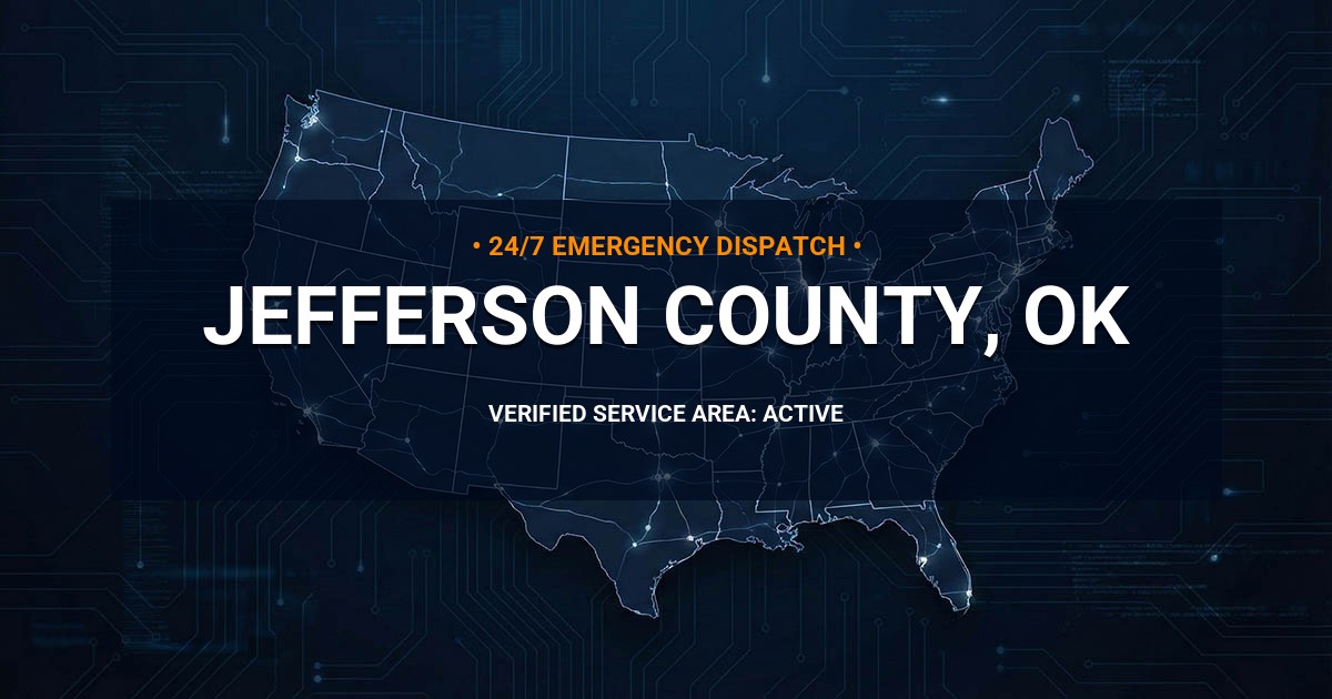 Emergency Plumbing Dispatch Map for Jefferson County Plumbing Logistics