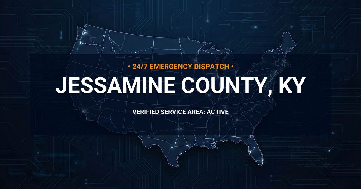 Emergency Plumbing Dispatch Map for Jessamine County Plumbing Logistics