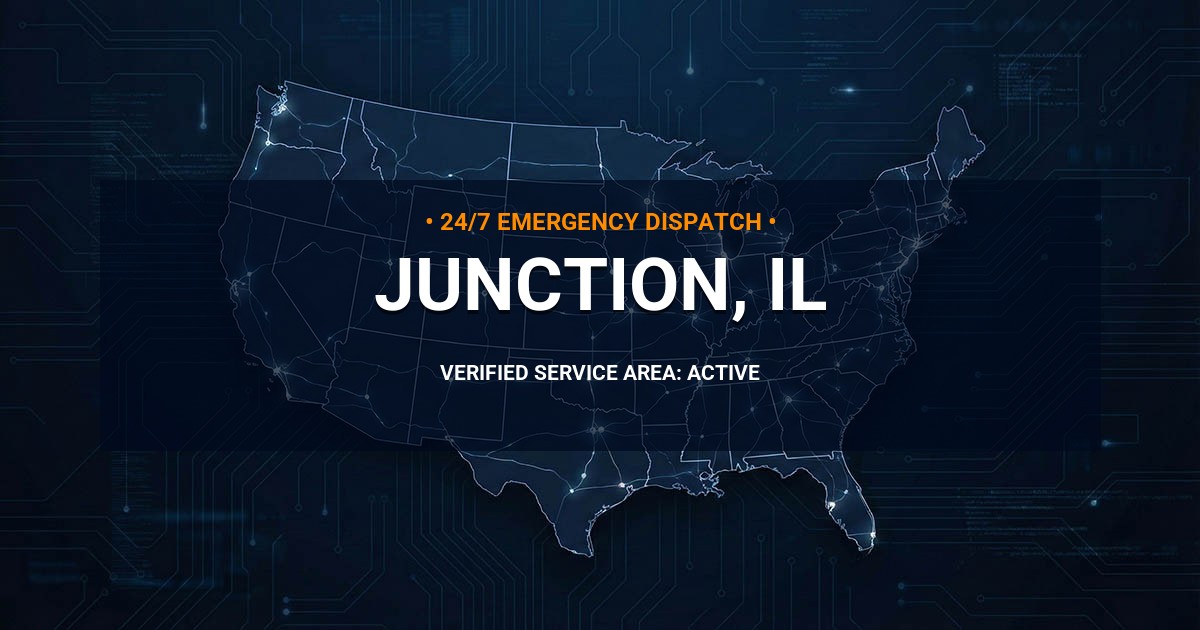 Emergency Plumbing Dispatch Map for Plumbing Services: Junction, IL