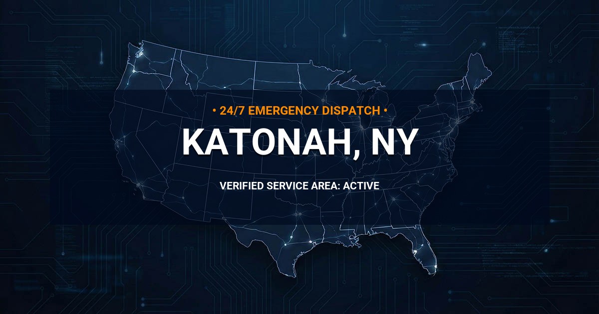 Emergency Plumbing Dispatch Map for Plumbing Services: Katonah, NY