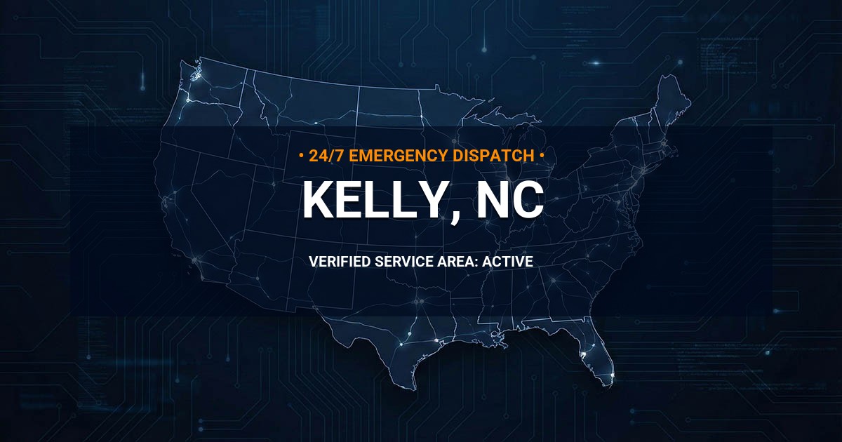 Emergency Plumbing Dispatch Map for Plumbing Services: Kelly, NC
