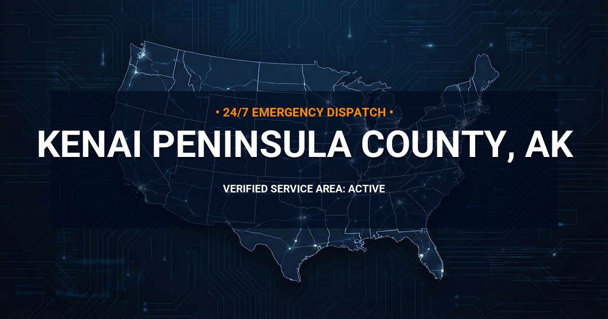 Emergency Plumbing Dispatch Map for Kenai Peninsula County Plumbing Logistics