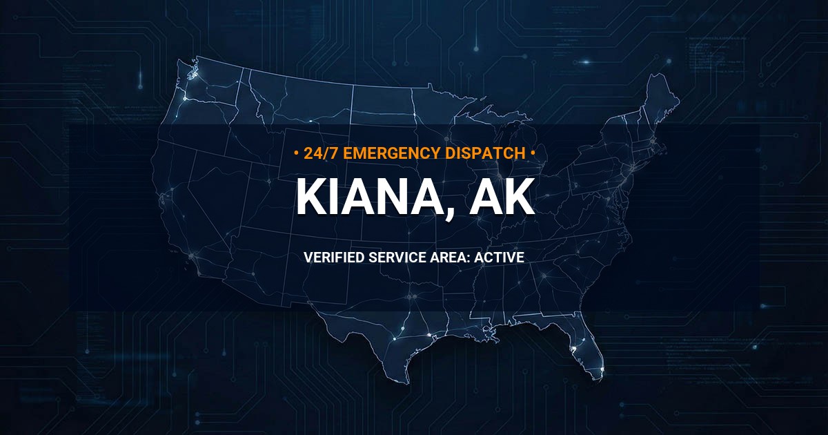 Emergency Plumbing Dispatch Map for Plumbing Services: Kiana, AK