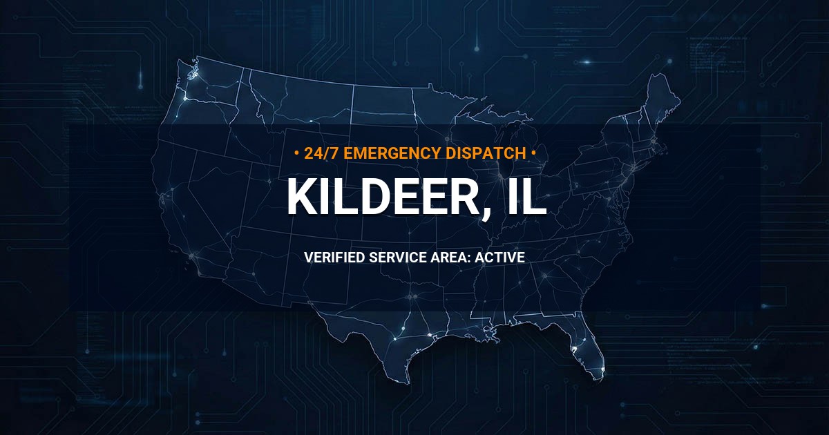 Emergency Plumbing Dispatch Map for Plumbing Services: Kildeer, IL