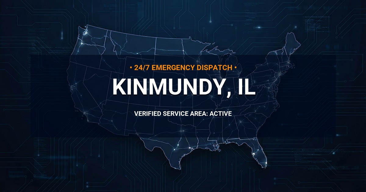 Emergency Plumbing Dispatch Map for Plumbing Services: Kinmundy, IL