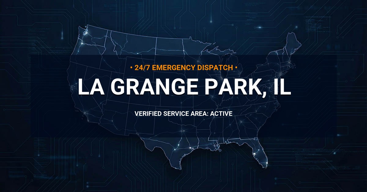 Emergency Plumbing Dispatch Map for Plumbing Services: La Grange Park, IL