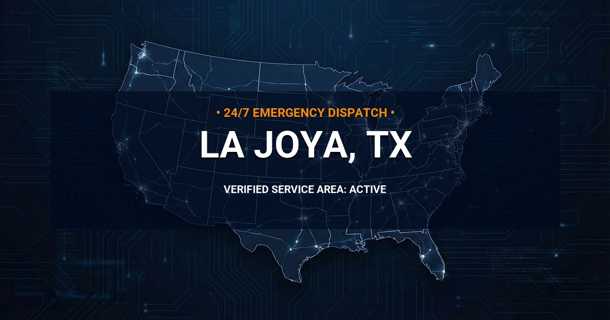 Emergency Plumbing Dispatch Map for Plumbing Services: La Joya, TX