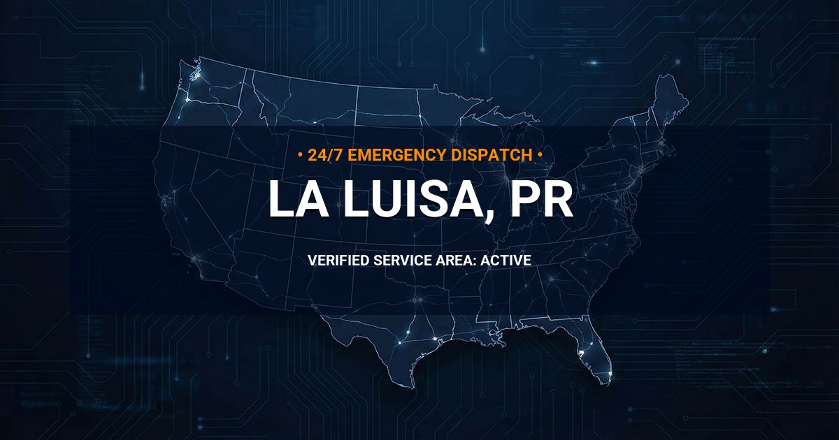 Emergency Plumbing Dispatch Map for Plumbing Services: La Luisa, PR