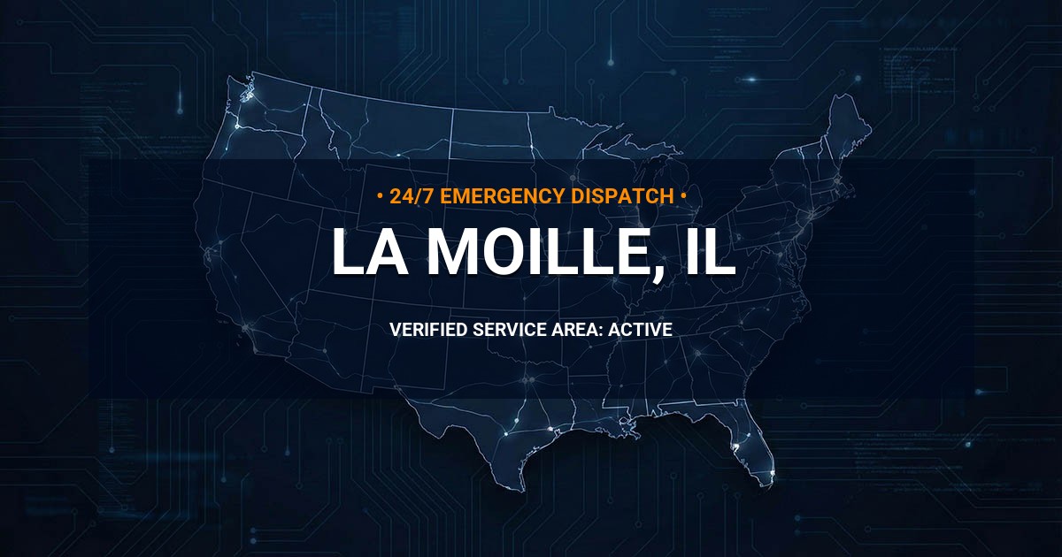 Emergency Plumbing Dispatch Map for Plumbing Services: La Moille, IL