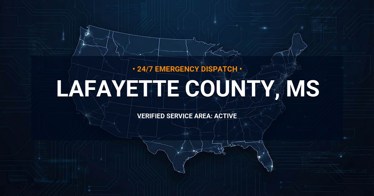 Emergency Plumbing Dispatch Map for Lafayette County Plumbing Logistics