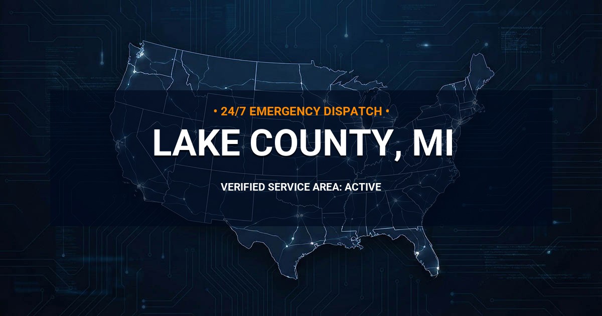 Emergency Plumbing Dispatch Map for Lake County Plumbing Logistics