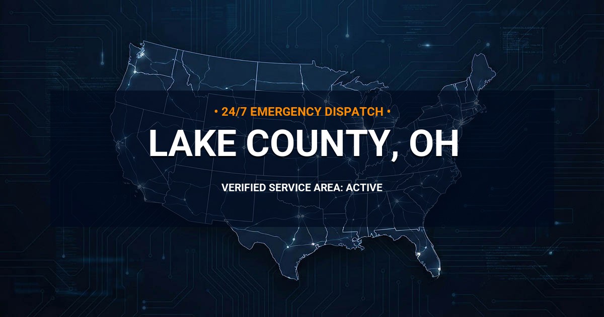 Emergency Plumbing Dispatch Map for Lake County Plumbing Logistics