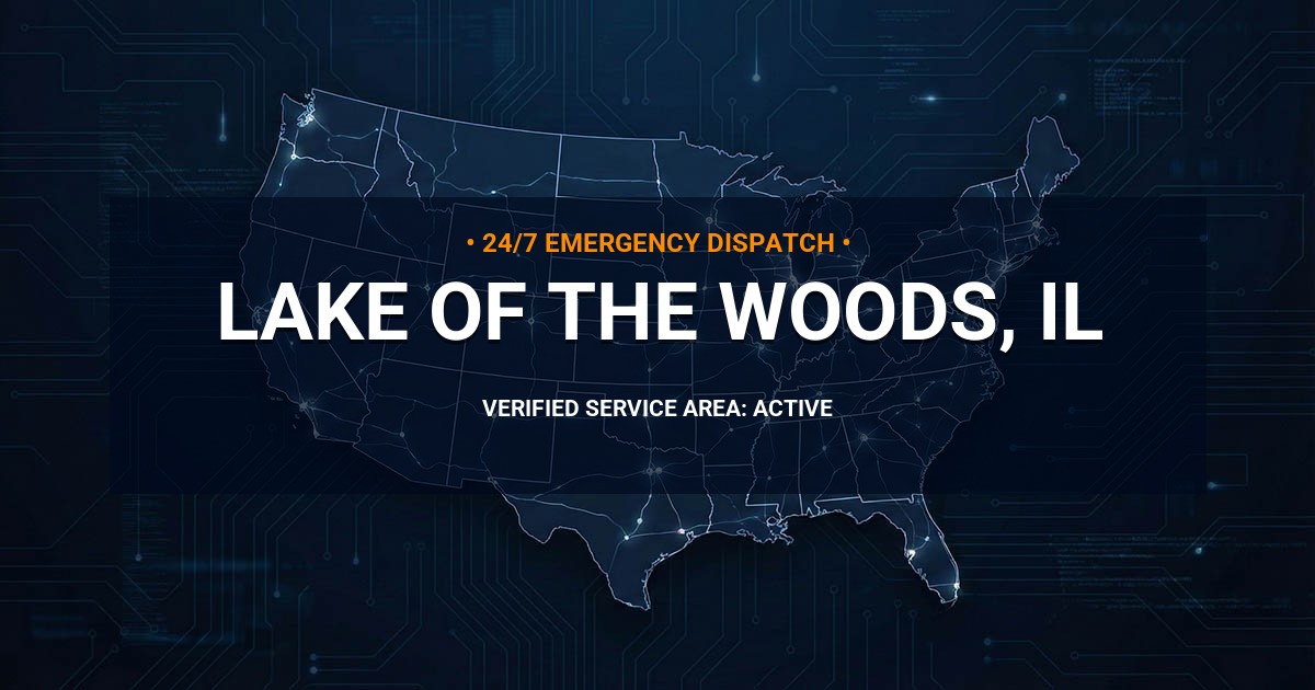 Emergency Plumbing Dispatch Map for Plumbing Services: Lake of the Woods, IL
