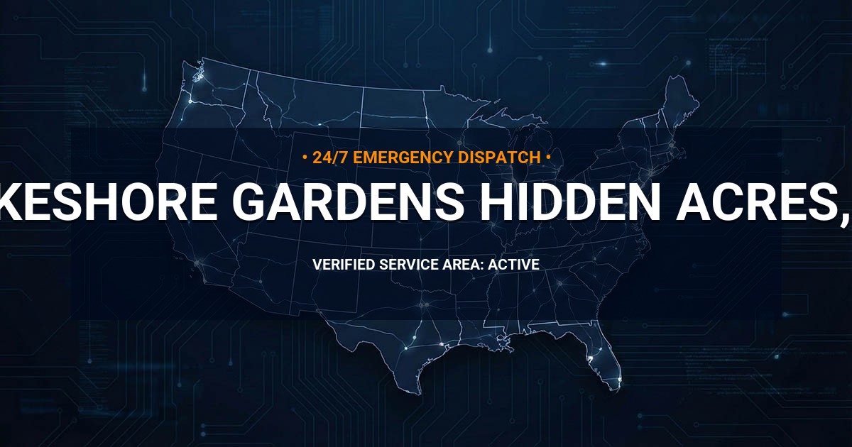 Emergency Plumbing Dispatch Map for Plumbing Services: Lakeshore Gardens-Hidden Acres, TX