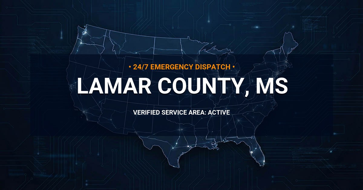 Emergency Plumbing Dispatch Map for Lamar County Plumbing Logistics