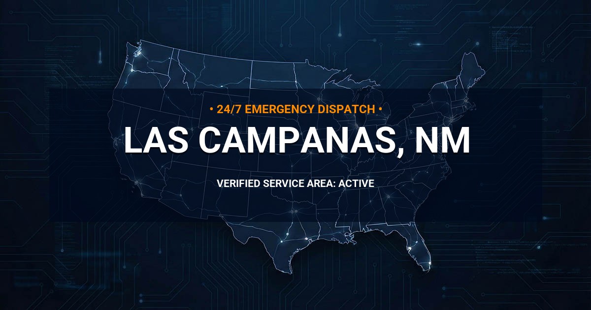 Emergency Plumbing Dispatch Map for Plumbing Services: Las Campanas, NM