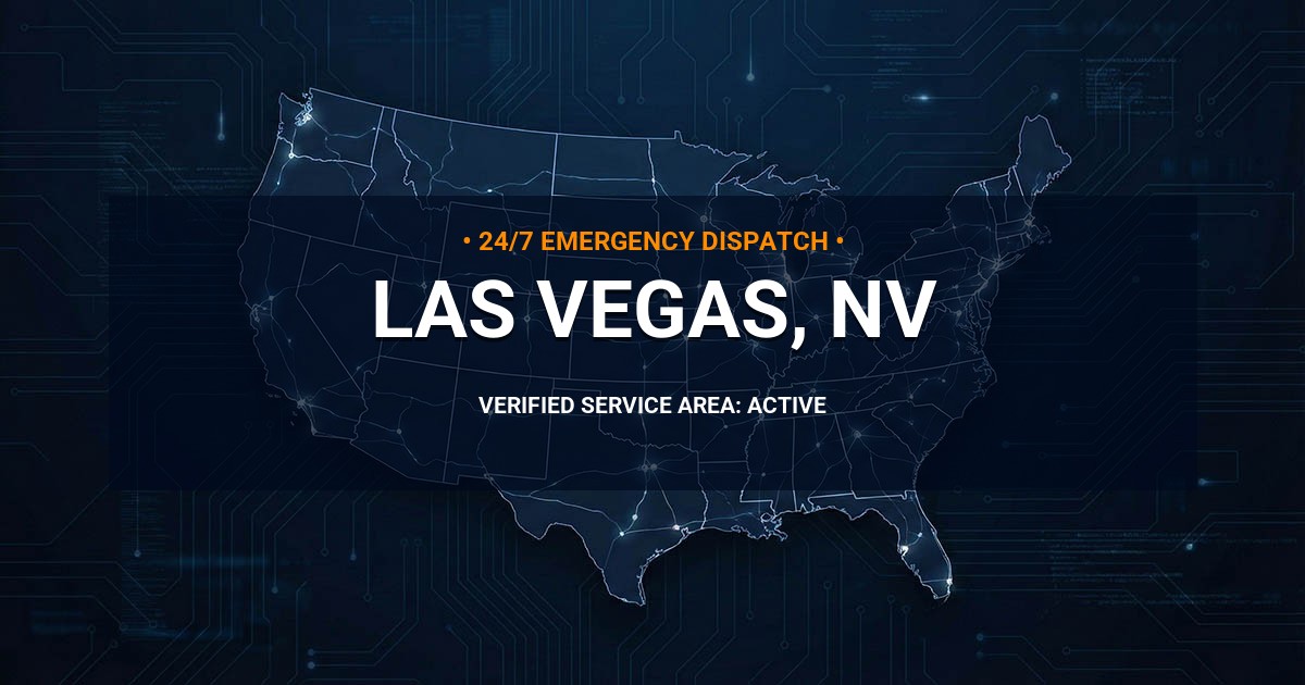 Emergency Plumbing Dispatch Map for Plumbing Services: Las Vegas, NV