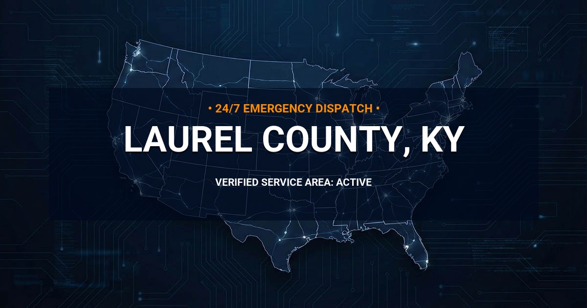 Emergency Plumbing Dispatch Map for Laurel County Plumbing Logistics