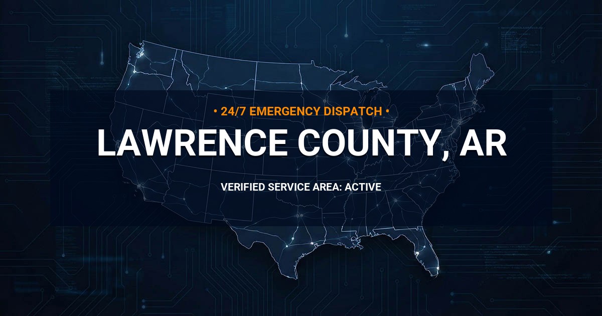 Emergency Plumbing Dispatch Map for Lawrence County Plumbing Logistics