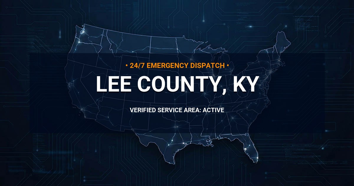 Emergency Plumbing Dispatch Map for Lee County Plumbing Logistics