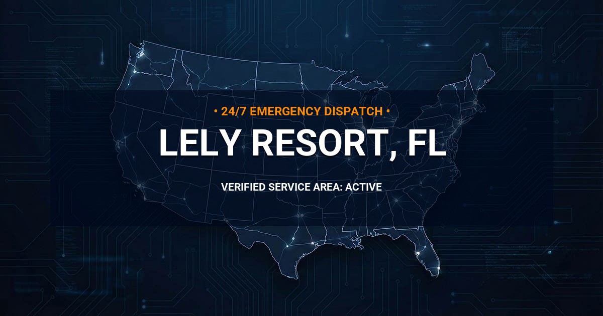 Emergency Plumbing Dispatch Map for Plumbing Services: Lely Resort, FL